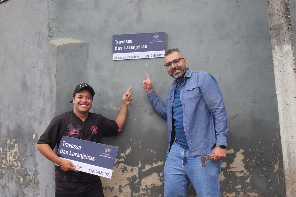 Entrega de CEP para os moradores do Recanto Campo Belo