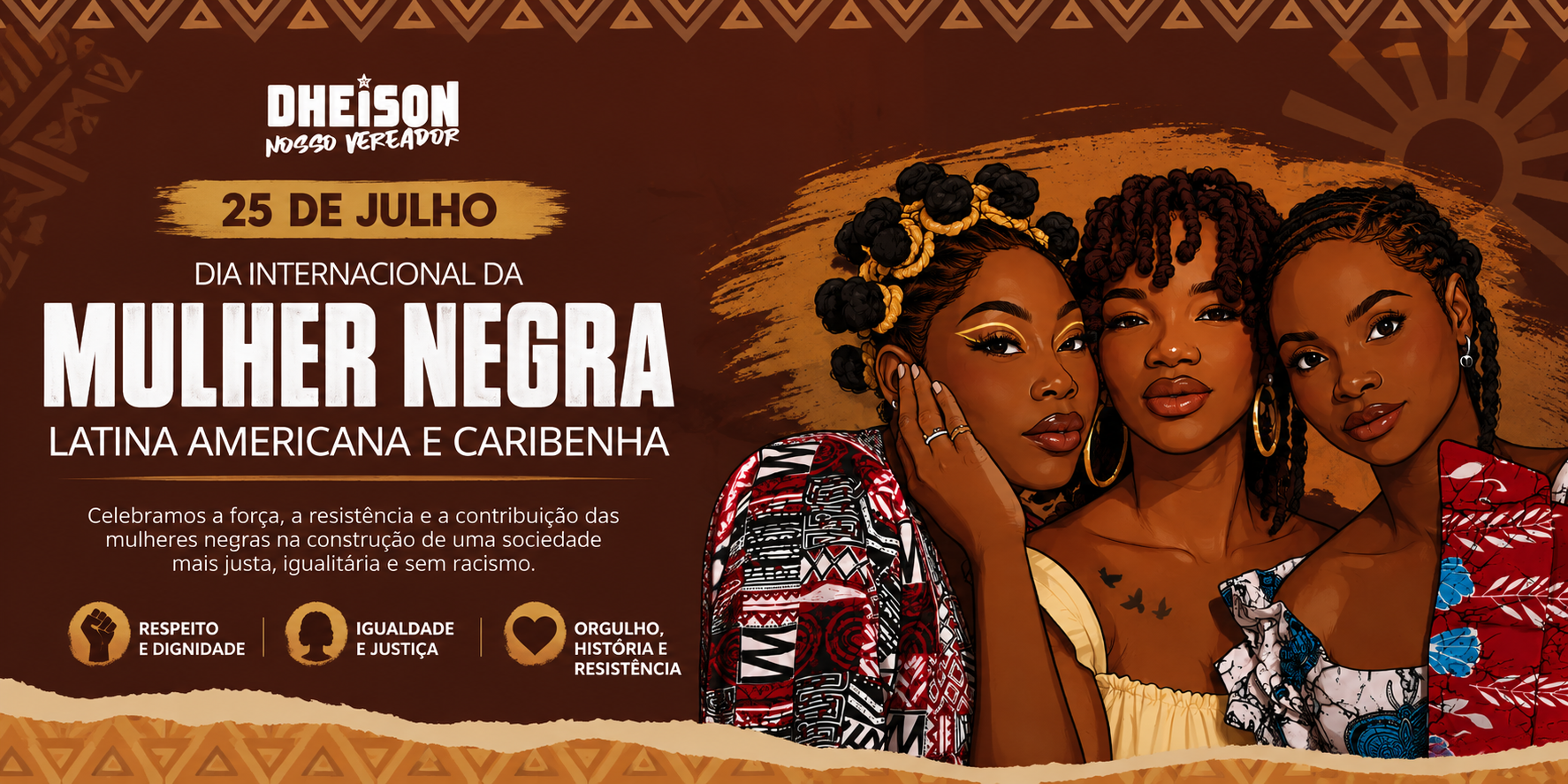 25 de Julho: Dia Internacional da Mulher Negra Latino-Americana e Caribenha
