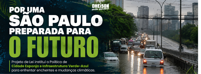 Política Municipal de Cidade Esponja e ampliar ações contra enchentes em São Paulo